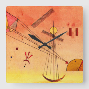 Horloge Carrée Kandinsky - Attachement léger
