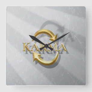 Horloge Carrée KARMA collection set