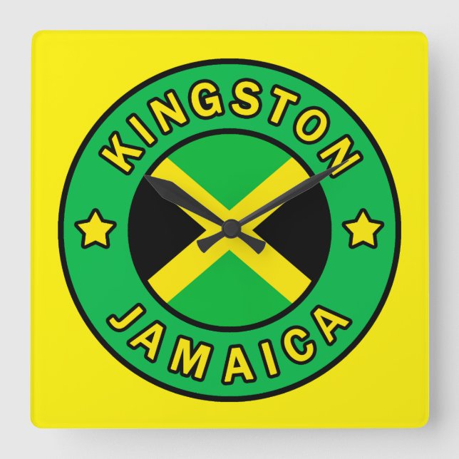 Horloge Carrée Kingston Jamaïque (Recto)