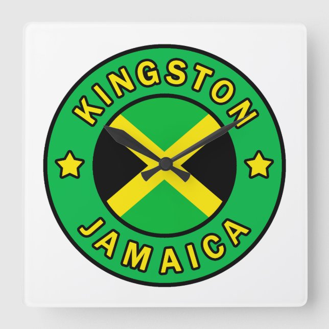 Horloge Carrée Kingston Jamaïque (Recto)