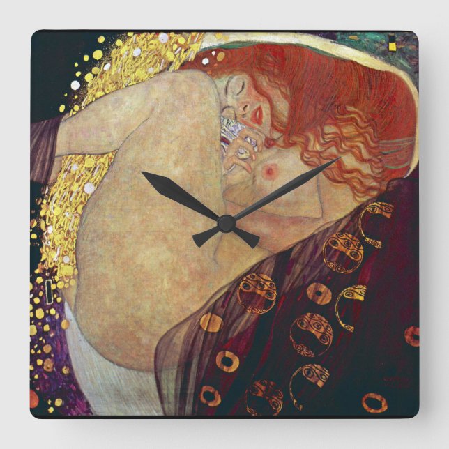 Horloge Carrée Klimt “ Danae ” (Recto)