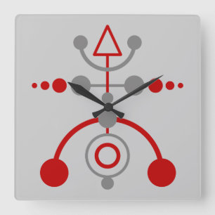 Horloge Carrée Kornkreis Piktogramm / pictogramme de cercle de cu