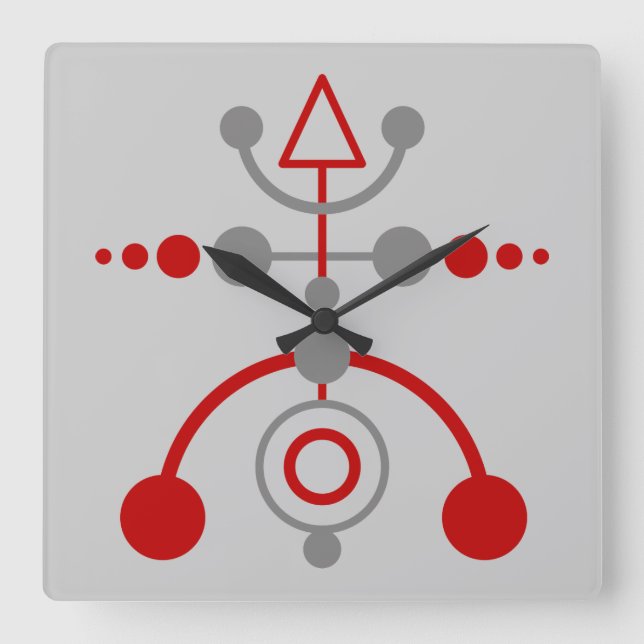 Horloge Carrée Kornkreis Piktogramm / pictogramme de cercle de cu (Recto)
