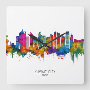 Horloge Carrée Kuwait City Kuwait Skyline