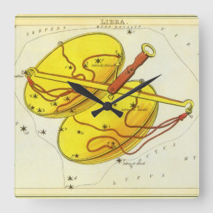 Horloge Carrée La bibliothèque met à l'échelle la constellation V