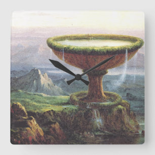 Horloge Carrée La coupe du Titan par Thomas Cole