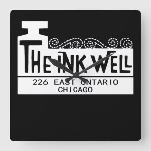 Horloge Carrée La discothèque Ink Well, Chicago, IL