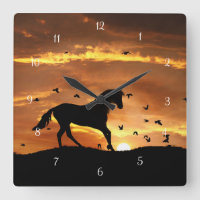 La galopante des chevaux et des oiseaux