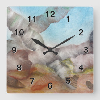 Horloge Carrée La mer écosse l'eau du fond