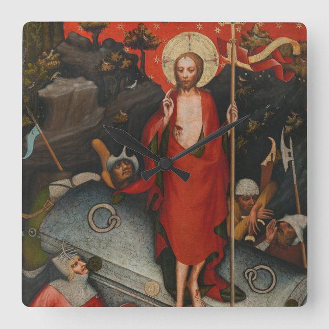 Horloge Carrée La résurrection (Recto)