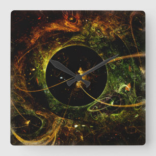 Horloge Carrée La science-fiction de voyage dans l'espace de