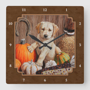 Horloge Carrée Labrador Retriever