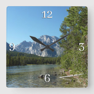 Horloge Carrée Lac Leigh au Parc national de Grand Teton