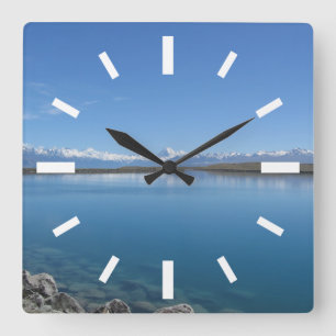 Horloge Carrée Lac Tekapo, Nouvelle-Zélande