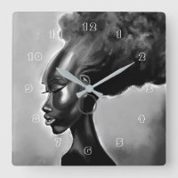 Lady Shy - Jolie femme africaine - Peinture