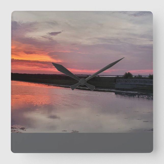 HORLOGE CARRÉE LAKE SUNDOWN GLOW (Recto)