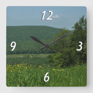Horloge Carrée Laurel Highlands Pennsylvania Summer Photography