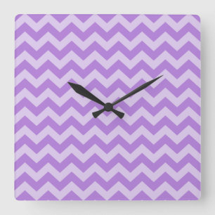 Horloge Carrée Lavender Marocain Moods Chevrons