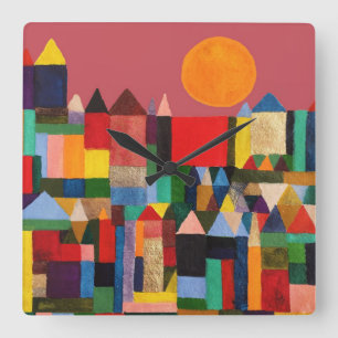 HORLOGE CARRÉE LE CHÂTEAU DE METROPOLIS ET LE SOLEIL