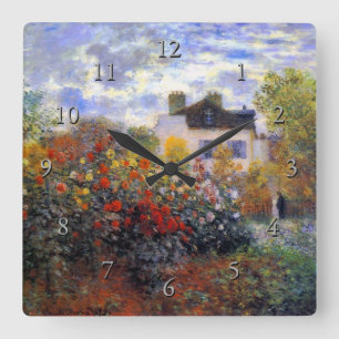 Horloge Carrée Le jardin de l'artiste à Argenteuil