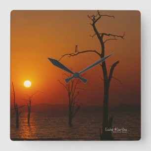 Horloge Carrée Le Lac Kariba