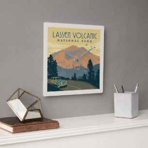 Horloge Carrée Le Parc national volcanique de Lassen Voyage rou