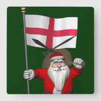 Le Père Noël Avec L'Ensigne D'Angleterre
