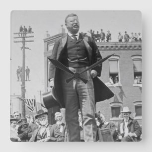 Horloge Carrée Le Président Teddy Roosevelt donne la parole 1905