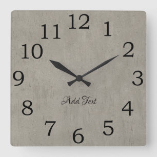 Horloge Carrée Le regard concret frais personnalisé ajoutent le