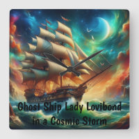 Le vaisseau fantôme Lady Lovibond dans une tempête