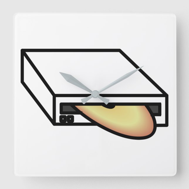 Horloge Carrée Lecteur DVD (Recto)