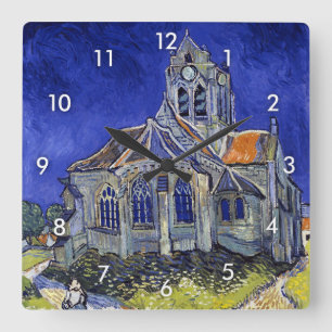 Horloge Carrée L'église d'Auvers, Van Gogh