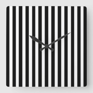 Horloge Carrée Les Grandes Têtes Noires Modernes