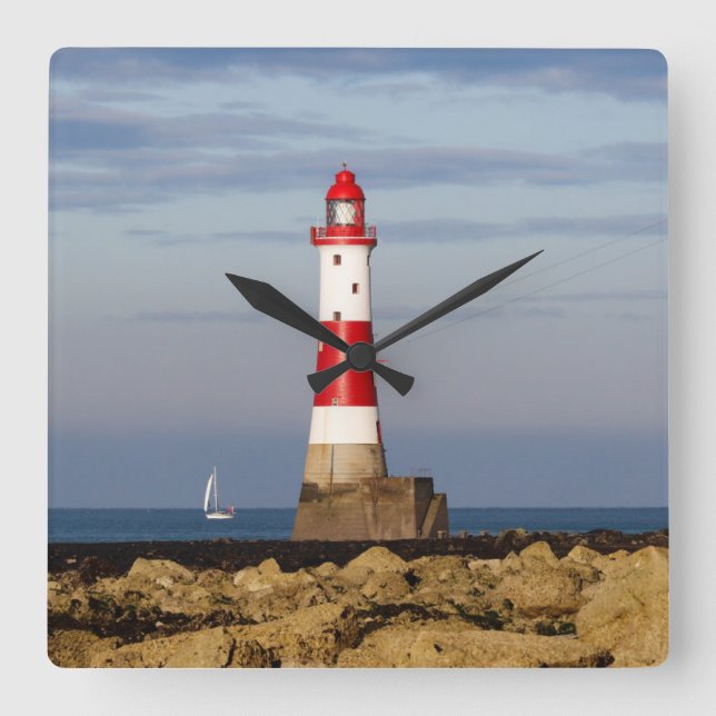 Horloge Carrée Les phares | Beachy Head Lighthouse England (Recto)