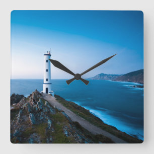 Horloge Carrée Les phares Cabo Home Phare Cangas Espagne