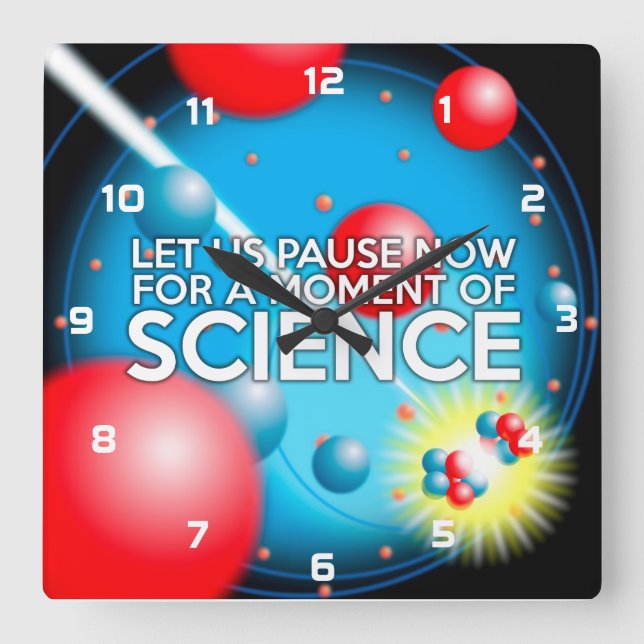 HORLOGE CARRÉE LET US PAUSE NOW (Recto)