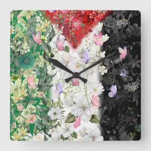 Horloge Carrée L'horloge murale palestinienne la plus mignonne av