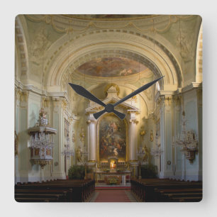 Horloge Carrée Lichtental Church Vienne Autriche