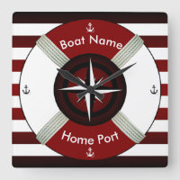 Lifebuoy ~ Life-Ring ~ Livesaver ~Maroon Bl & Wh~