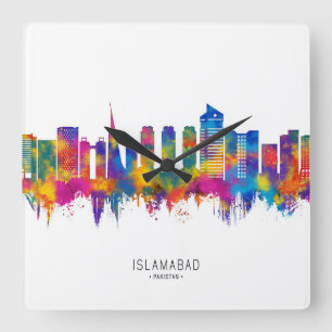 Horloge Carrée Ligne aérienne d'Islamabad Pakistan