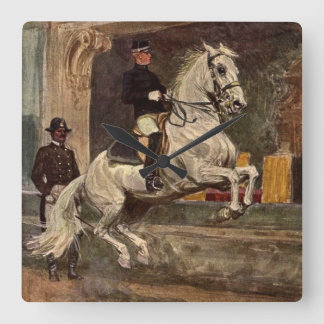 Horloge Carrée Lipizzan Dressage : Croupade
