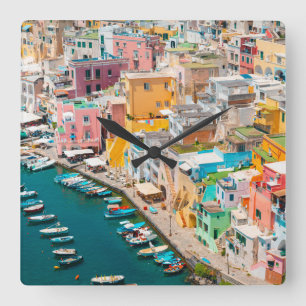 Horloge Carrée Littoral   Naples Italie