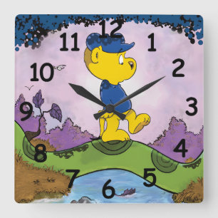Horloge Carrée Livre d'images Ferald