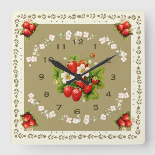 Horloge Carrée Loden Loden Green Arrière - plan Carré