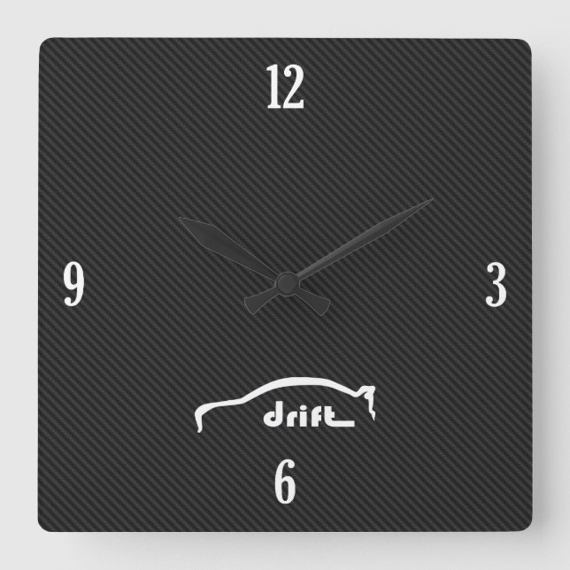 Horloge Carrée Logo Evolution X Drift Brushstroke (Recto)