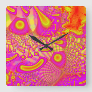 Horloge Carrée LollyPoP 3D