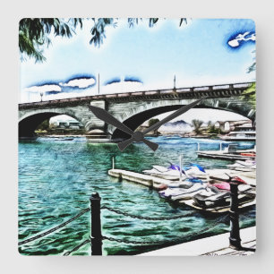 Horloge Carrée London Bridge at Lake Havasu City, Arizona