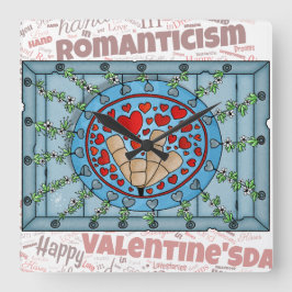 Horloge Carrée Love