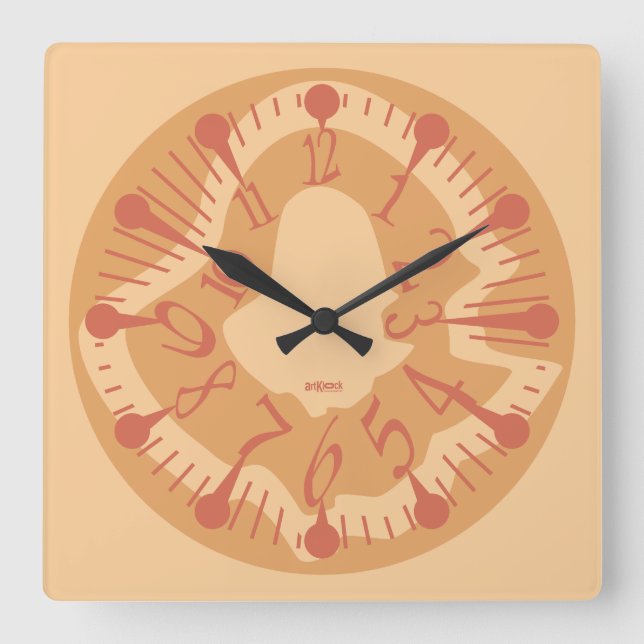 HORLOGE CARRÉE LOVE ART KLOCK DEFORMED DAKILIANO BY MASANSER (Recto)