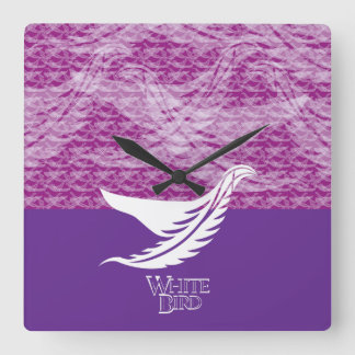 HORLOGE CARRÉE LOVE WHITE BIRD BY MASANSER